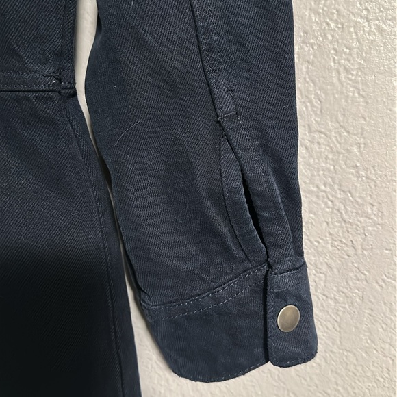 NWT! Lucky Brand Utility Surplus Shirt Dress in Midnight Dark Blue 100% Cotton - Picture 10 of 12